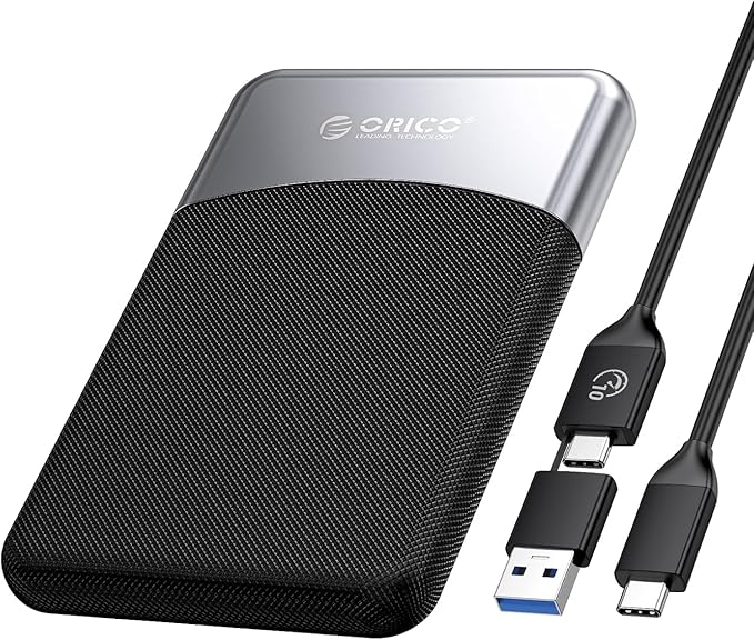 ORICO 4TB External SSD with 2 in 1 USB C Cable, Portable Solid State Drive USB 3.2 Gen 1 Up to 460MB/s, Dust and Drop Resistance, Reliable Storage for USB-C Smartphone, PC, Tablet, Labtop - M25PRO