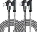 USB C to Lightning Cable 10FT MFi Certified 90 Degree iPhone Fast Charger Nylon Braided Extra Long Charging Cord Compatible with iPhone 14/13/13 Pro Max/13 Mini/12/11/XS/XR/8/iPad 8th