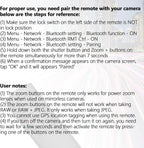 AODELAN Camera Remote Control Remote Shutter Commander for Sony ZV-E10,FX3,A1,a6100, a6400, a6600, a7C, a7 III, a7R III, a7R IV, a9, a9 II, DSC-RX0 II, DSC-RX100 VII, ZV-1; Replace Sony RMT-P1BT