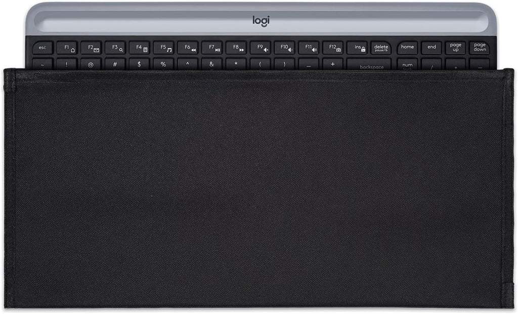 Keyboard Anti Dust Bag Sleeve Pouch for 60%-80% Keys Keyboard, Logitech/Redragon/Havit/Keychron/RK ROYAL KLUDGE/MageGee/Apple Magic Universal Wireless/Wire Computer/Gaming Keyboard Case Cover-Black