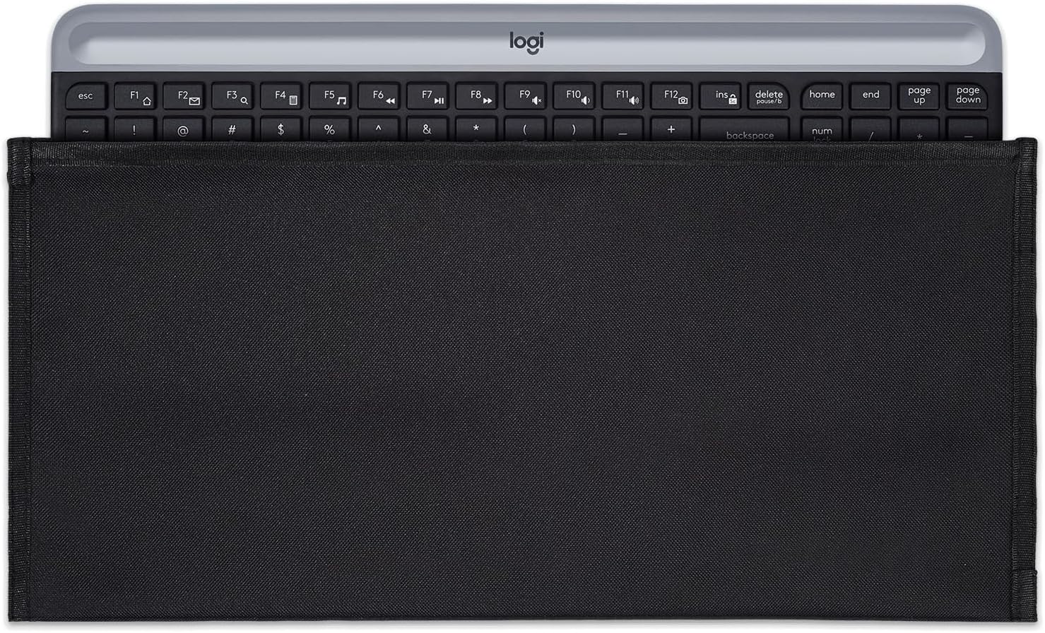 Keyboard Anti Dust Bag Sleeve Pouch for 60%-80% Keys Keyboard, Logitech/Redragon/Havit/Keychron/RK ROYAL KLUDGE/MageGee/Apple Magic Universal Wireless/Wire Computer/Gaming Keyboard Case Cover-Black