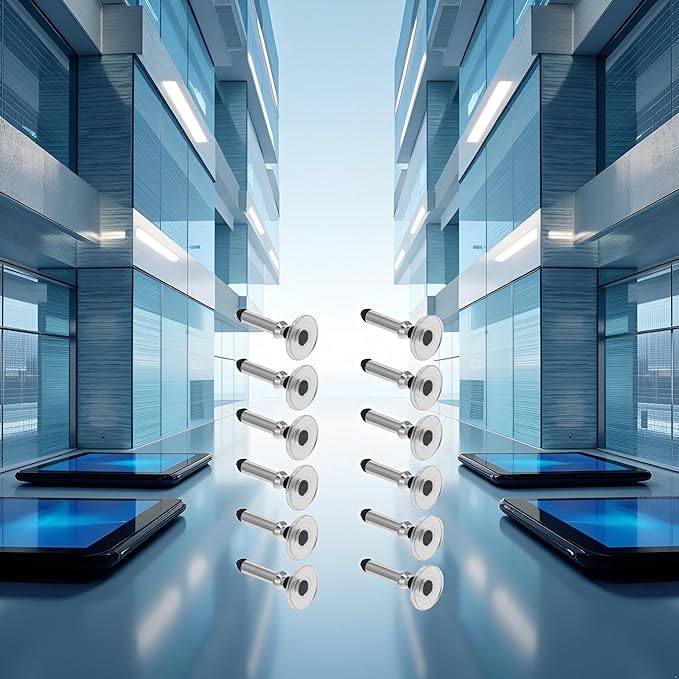 12 Pcs Silver Universal Stylus Replacement Disc Tips Round Shape Replaceable Stylus Pen for Touch Screen Stylus Pen Disc Tips,Stylus Pens, Cell Phones Accessories