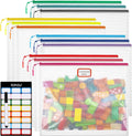 12pcs Mesh Zipper Pouch Bags, A4 Puzzle Bag (12 Colors, 12 Packs) for Organizing, Classroom Must Have Storage Bag, File Bags for School, Board Games and Office Supplies