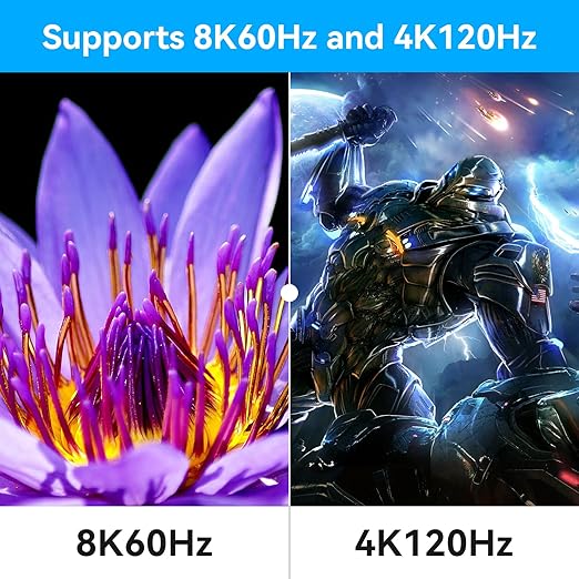 8K 60Hz HDMI KVM Switch 3 Monitors 2 Computers 4K 120Hz USB 3.0 KVM Switches Triple Monitor 2 Ports Share 1 Set of Keyboard Mouse Printer Scanner Between Two PC with Wired Controller