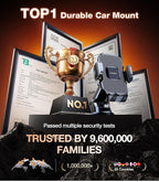 TORRAS [Ultra-Durable Cell Phone Holder for Car, Universal Mount Dashboard Windshield Vent Compatible with iPhone 16 15 14 13 12 Pro Max, Samsung Galaxy S23+ Ultra S10 Note Plus