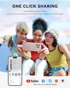 Apple MFi Certified 128GB Flash Drive for iPhone Thumb Drive Photo Stick, USB Memory Stick iPhone Flash Drive for Photos Videos, High Speed Jump Drive Compatible for iPhone/iPad/Android/PC (Pink)