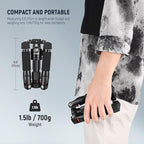 NEEWER Mini Desk Camera Tripod with Cell Phone Holder Compatible with iPhone for Video Recording Filming, 20"/50cm Small Portable DSLR Camcorder Webcam Stand, 360° Ball Head 1/4" QR Plate, TP-AAM521