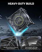 DEWENWILS 2 Pack 120V AC Fan, Waterproof Exhaust Fan 80mm, 14W 2470RPM 21CFM, DIY Cooling Fan for Refrigerator, Computer Case, Compressor Engine, Generator, UL Listed