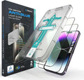 Deppa |2 Pack| Anti-Blue Light Screen Protector for iPhone 14 Pro (6.1')| Scratch Resistant Tempered Glass | 3D Edge to Edge Coverage | Easy Installation Kit | Eye Safeguard TÜV Certified