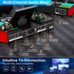 Podcast Equipment Bundle with 3.5mm Condenser Microphone for Pc/Phone Live Streaming Singing Gaming, Podcast Microphone Bundle with Live Sound Card Audio Mixer,Voice Changer, Denoise,DJ Sets