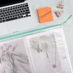 20pcs A3 17x12 Inches Extra Large Zipper Bags, Reusable Mesh Pouches for Office Supplies, Classroom Organization