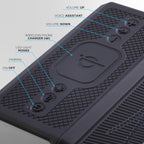 Altec Lansing Loud Portable Speakers Bluetooth Wireless Waterproof - MultiColor LED, 20 Hour Playtime, Mount Included | HydraBLAST 2.0 Magnetic Bluetooth Speaker for Travel, Home and Outdoor Adventure