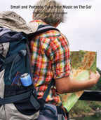 comiso Small Bluetooth Speaker, IPX7 Waterproof Speaker with Robust Bass and Stereo Sound, Wireless Speakers with Hands-Free Call, Portable Speakers for Hiking, Car or Trip, Ideal Gift for Men, Women