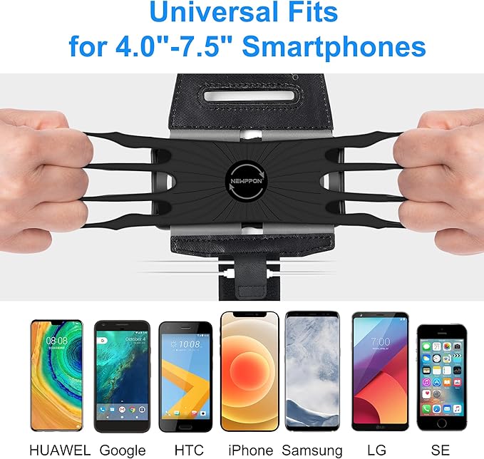 10 Pack Cell Phone Holder Armband - Reflective & Adjustable Wristband Strap Arm Bands Case Compatible with iPhone 16 15 14 13 12 Mini Pro Max Plus Samsung Galaxy Pixel for Workout Exercise Sports