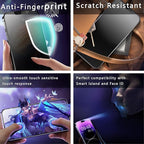 (2-Pack Matte Privacy Anti-Spy Screen Protector for iPhone 11 Pro Max/XS Max (6.5-Inch),9H Tempered Glass,Anti-Glare,Full Coverage,Anti-Fingerprint,Auto Dust Removal,Bubble-Free