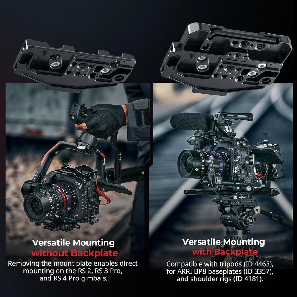 SmallRig Cage Kit for Canon C80, Modular Design with Top Plate, Side Plates, Bottom Plate, NATO Rail, Lens Adapter Support, for HDMI Clamp, with Cold Shoe Mount, 1/4''-20 & 3/8''-16