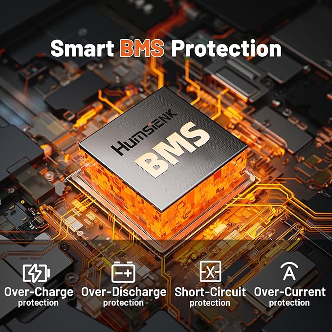 12V 310Ah LiFePO4 Lithium Battery 2PCS– Max. 3968Wh, 15000+ Deep Cycle Battery with 100A BMS, Low-Temp Cutoff | A+ Grade Cells for Marine, Trolling Motor, Off-Grid Home Energy Storage, Van Life