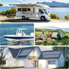 12V 100Ah LiFePO4 Lithium Battery, Mini Deep Cycle Rechargeable LiFePO4 Battery, Max.15000 Cycles Built in 100A BMS for RV, Trolling Motor, Camping, Marine, Solar, Home Energy Storage(1 Pack)