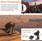 JOILCAN Tripod for Camera, 81" Aluminum Camera Tripod, 83" DSLR Tripods & Monopods, Heavy Duty Travel Tripod for Binoculars Spotting Scope Telescope, Professional Complete Tripod Units, Payload 35lb