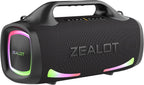 ZEALOT Bluetooth Speaker, 110W Peak(100W) Booming Sound Speakers Wireless, Dual Pairing, XBass, Bluetooth 5.3, 24000mAh Power Bank, Portable Outdoor Waterproof Speaker for Camping, Beach and Party