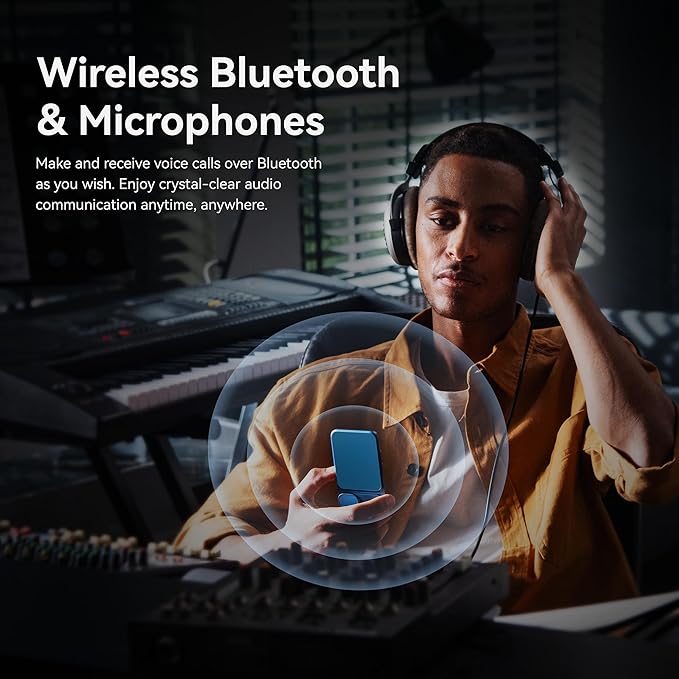 Khadas Tea Portable Headphone Bluetooth Amplifier,HiFi Hi-Res DAC USB Bluetooth 5.0, LDAC/aptX HD, PCM, DSD, MQA 32bit/384KHz ESS ES9281ACPro Qualcomm QCC5125 (Teal Blue)