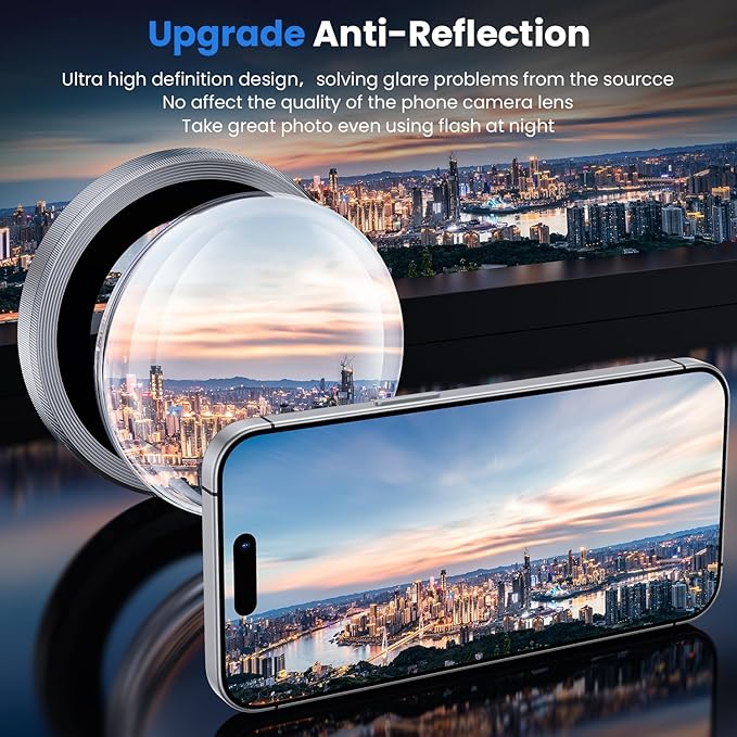 WSKEN for iPhone 16 Pro/iPhone 16 Pro Max Camera Lens Protector - [Original Shooting Model] Shatterproof Ultra HD Tempered Metal Glass Camera Screen Protector Cover Film Accessories