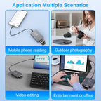 10Gbps CFExpress Type B Card Reader - 5 in 1 USB C&USB A CFexpress/XQD/SD Card Reader for CFexpress Type B+SD 3.0 Card+XQD Card Reader, CFexpress Adapter Memory Card Reader for Wins/Mac/Linux/Android