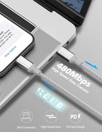 3ft USB C to Lightning Cable 2Pack,[Apple MFi Certified] Power Delivery USB C iPhone Charger Fast Charging, 3 foot Nylon Braided Type C to Lightning Cord for iPhone 14 13 12 11 Pro Max XR XS 8 SE iPad