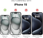 Screen Protector Tempered Glass Compatible with Apple iPhone 15 (2 Pack)