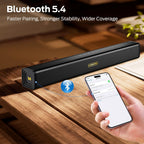 Monster S220 Bluetooth Soundbar for TV, Bluetooth 5.4 Sound Bar, 2.0CH with Dual Bass Diaphragm, All-in-one Home Theater Speakers, Compact, AUX/USB/TF Card Connection for TV/PC/Gaming/Projectors