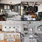 Audio 3-Way Premium in-Ceiling 8" Round Speaker, Dual 1-inch Silk Dome Tweeters, 9.5 Inch Cutout Diameter, Each, White