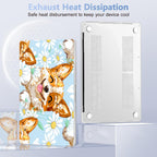 Case for MacBook Pro 13 inch with/Without Touch Bar (2016-2022, M2 A2338 M1 A2289 A2251 A2159 A1989 A1706 A1708), Hard Shell + Keyboard Cover + Dust Plug, Cute Corgi Dog
