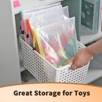 Umriox Zipper Mesh Document Pouch, 9.5x7.1 in (6 Colors, 18 Packs), Clear Zipper Pouches, Waterproof Zipper Pouches for Office Supplies Cosmetics Travel Storage