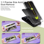 (2-Pack Matte Privacy Anti-Spy Screen Protector for iPhone 12/12 Pro (6.1-Inch),9H Tempered Glass,Anti-Glare,Full Coverage,Anti-Fingerprint,Auto Dust Removal,Bubble-Free