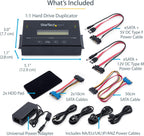 StarTech.com 1:1 Standalone Hard Drive Duplicator with Disk Image Manager For Backup and Restore, Store Several Disk Images on one 2.5/3.5" SATA Drive, HDD/SSD Cloner, No PC Required, TAA