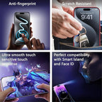 (2-Pack Anti-Spy Privacy Screen Protector for iPhone 15 Pro Max(6.7-Inch),9H Tempered Glass,Full Coverage,Anti-Fingerprint,Auto Dust Removal,Bubble-Free,Easy Installation