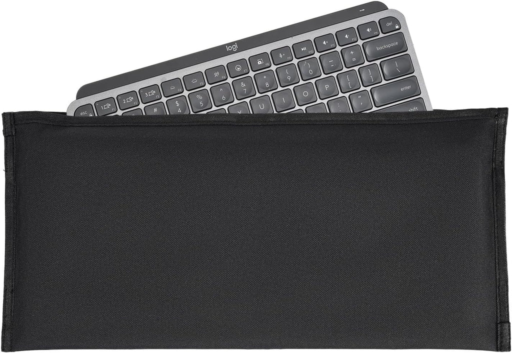 Computer Keyboard Dust Cover Sleeve Bag for Universal Keyboard, 68-87 Keys Wireless/Wired Gaming PC Keyboard Dust Cover, Logitech/Dell/Corsair/Havit/Redragon/Arteck/Apple Keyboard Protector-Black