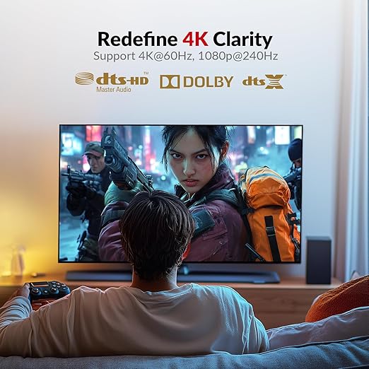 AV Access 4K DisplayPort 1.2a KVM Extender DP Over Ethernet HDBaseT 3.0 PoE, Uncompressed 4K Transmission up to 100m/330ft, 144-240Hz, 4*USB 2.0 Ports, 2-Way Audio, Zero Latency (4KEX100-DP-Pro)