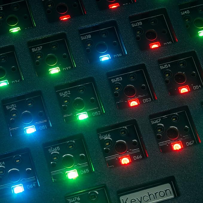 Keychron Q5 Wired Custom Mechanical Keyboard Full Aluminum Barebone Version, Hot-Swappable 96% Layout, Double-Gasket DIY Kit, QMK/VIA Programmable Macro Compatible with Mac Windows Linux - Blue