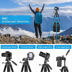 JOILCAN Tripod Camera Tripods, 74" Tripod for Camera Cell Phone Video Recording, Heavy Duty Tall Camera Tripod Stand, Professional Travel DSLR Tripods Compatible with Canon iPhone, Max Load 15 LB