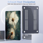 Case for MacBook Pro 13 inch with/Without Touch Bar (2016-2022, M2 A2338 M1 A2289 A2251 A2159 A1989 A1706 A1708), Hard Shell + Keyboard Cover + Dust Plug, Sky Flower