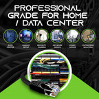 GEARit Cat 6 Ethernet Cable Pack - 100-Pack 0.5 ft Cat6 Ethernet Patch Cables | RJ45 Network Patch Cable, 10 Gbps Snagless Gold-Plated Connectors - Ethernet Cable Cat 6 for PC, TV, Router - Black