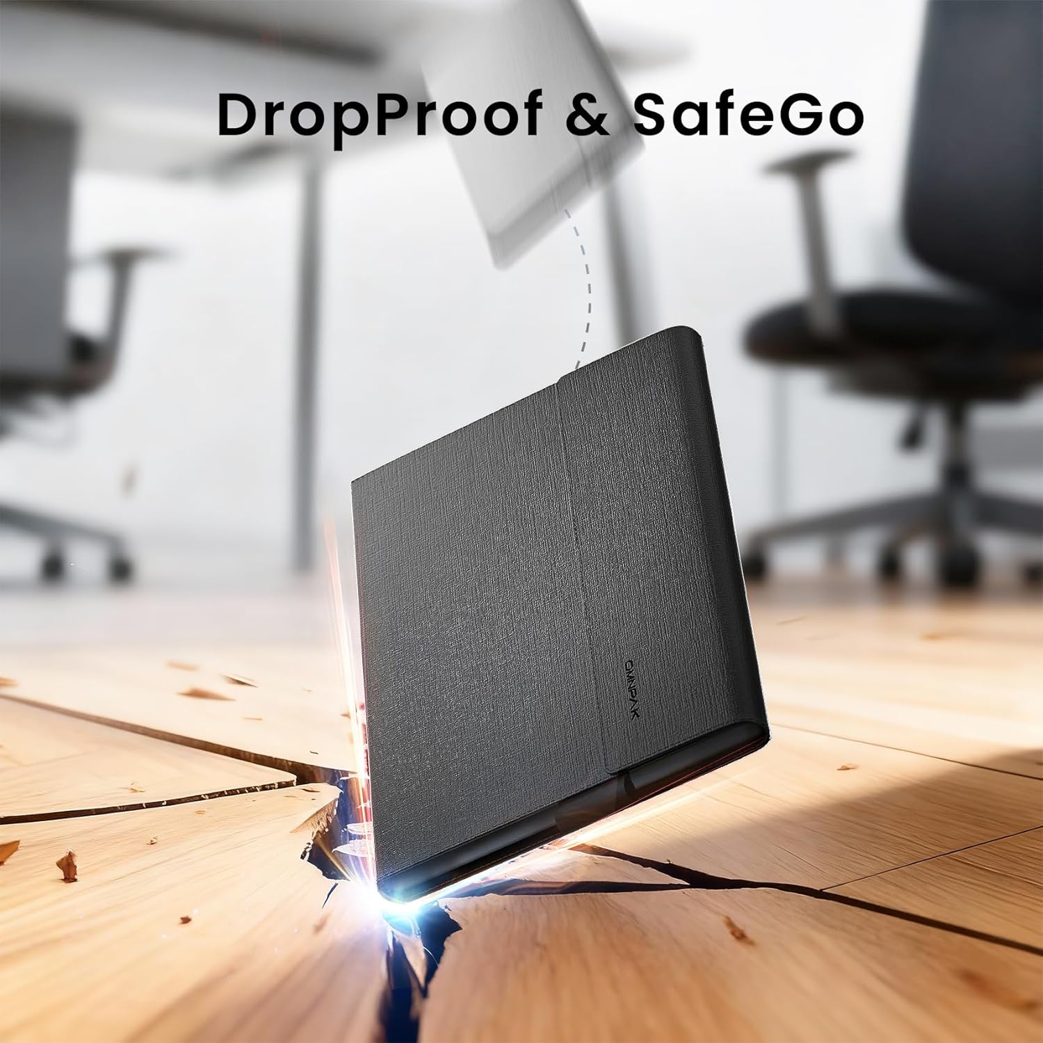 Omnpak Case for Microsoft Surface Pro 12" 2025, Lightweight Protective, Multiple Angle Viewing, Stylus Holder, Compatible with Type Cover Keyboard