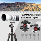 JOILCAN Tripod for Camera, 81" Aluminum Camera Tripod Monopod for DSLR, Heavy Duty Travel Tripods for Spotting Scope Binoculars Laser Level, Payload 35Lb