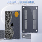 Case for MacBook Pro 13 inch with/Without Touch Bar (2016-2022, M2 A2338 M1 A2289 A2251 A2159 A1989 A1706 A1708), Hard Shell + Keyboard Cover + Dust Plug, Mountain