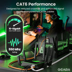 GearIT Cat 6 Ethernet Cable (24-Pack 1.5 Feet) Cat6 Network Patch, 10Gbps, RJ45, Snagless Cord, Gold-Plated Connectors, Internet for PC, TV, Tablet, Router, Printer, Servers, IT Data Center - Orange