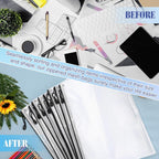 Jetec 32 Pcs Mesh Zipper Bags Toy Storage Bikini Organizer Bag Bolsas Para Guardar Trajes De Baño Waterproof Zipper Reusable Pouch Puzzle Multipurpose for Storage Office(Black,15 x 11 Inch)