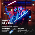 Mettlelite LS400C RGB LED Light Stick Full Color Continuous Output Video Light 2 ft with APP Control 2800K-8000K CRI96 TLCI97 RGB CCT HSI 10 Customizable Light Effects Built in Rechargeable Battery