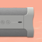 Skullcandy Terrain XL Wireless Bluetooth Speaker - IPX7 Waterproof Portable Speaker, 18 Hour Battery, Nylon Wrist Wrap, True Wireless Stereo (Bone)