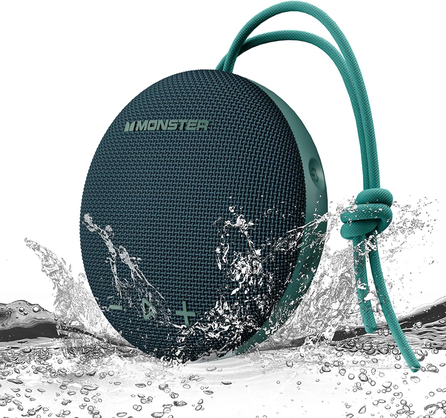 Monster Bluetooth Speaker, IPX8 Shower Speaker Waterproof, Bluetooth 5.4 with Loud HD Sound and Robust Bass, Extra Long Playtime Punchy, for Home, Beaches Portable Wireless Outdoor Speakers